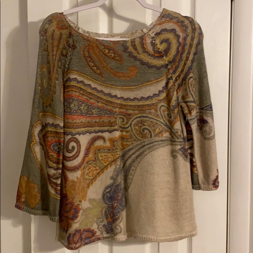 Chico’s paisley sweater